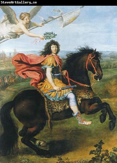 Pierre Mignard Louis XIV of France riding a horse